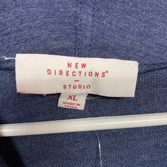 New Directions Blue Cowl Neck Top Women’s XL - Picture 4 of 9